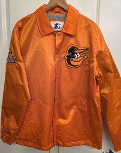 Baltimore Orioles Starter MLB Satin Coaches Jacket Men’s Large New With Tags