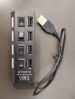 4 Port USB Hub New