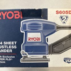 USED RYOBI PALM SANDER WITH DUST COLLECTOR