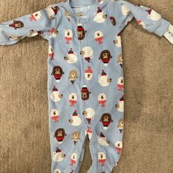 9mo Fleece Onsie - Christmas/ Winter 
