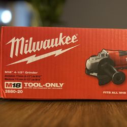 Brand new 18v Milwaukee grinder. Brushed