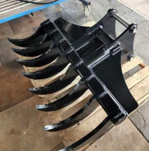 Made In America Excavator Backhoe Root Rake Attachments Buckets Thumbs And More 