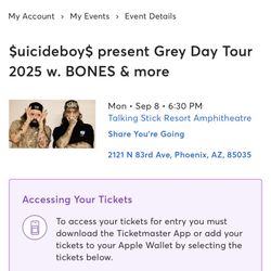 $uicideboys Tickets For September 8th