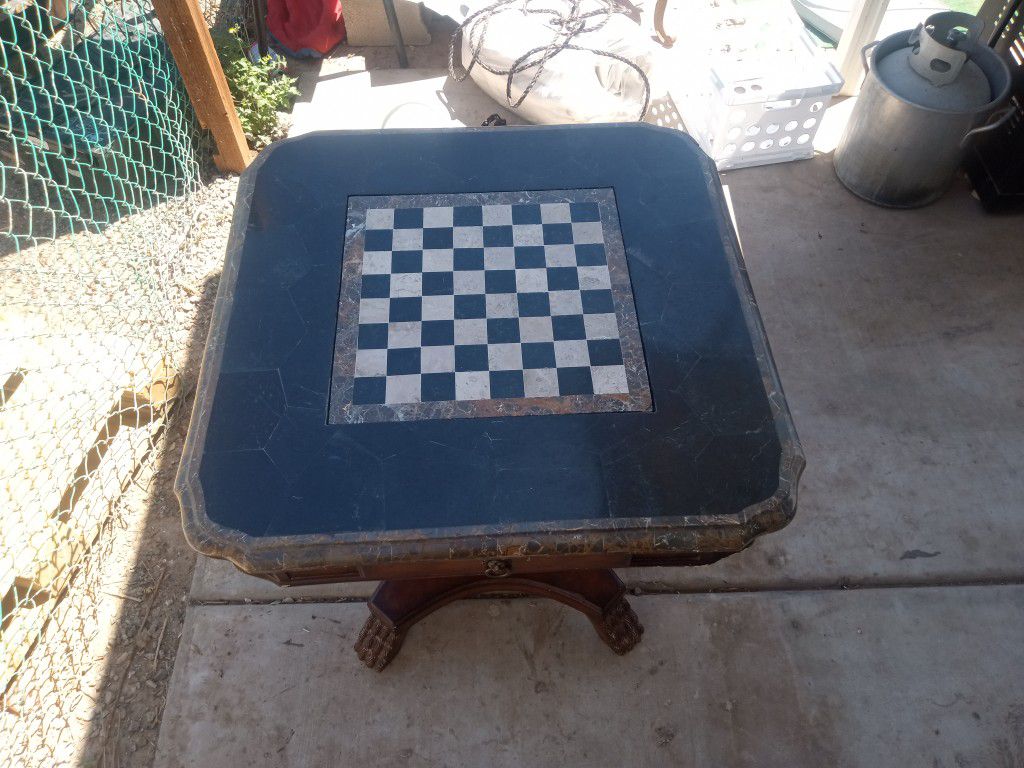 Chess/Checkers Table 