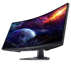 DELL S3422DWG. 4K CURVED GAMING Monitor WQHD, 34 Inch, 1ms Response.144 HZ.  ( 3440 X 1440 ) VESA Mount AMD FreeSync. PREMIUM Pro COLOR. 5 X USB