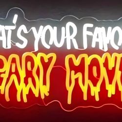 Scary Movie Light Up Sign