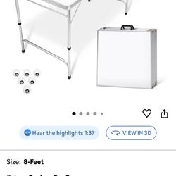 GoPong 8 Foot Portable Beer Pong/Tailgate Tables