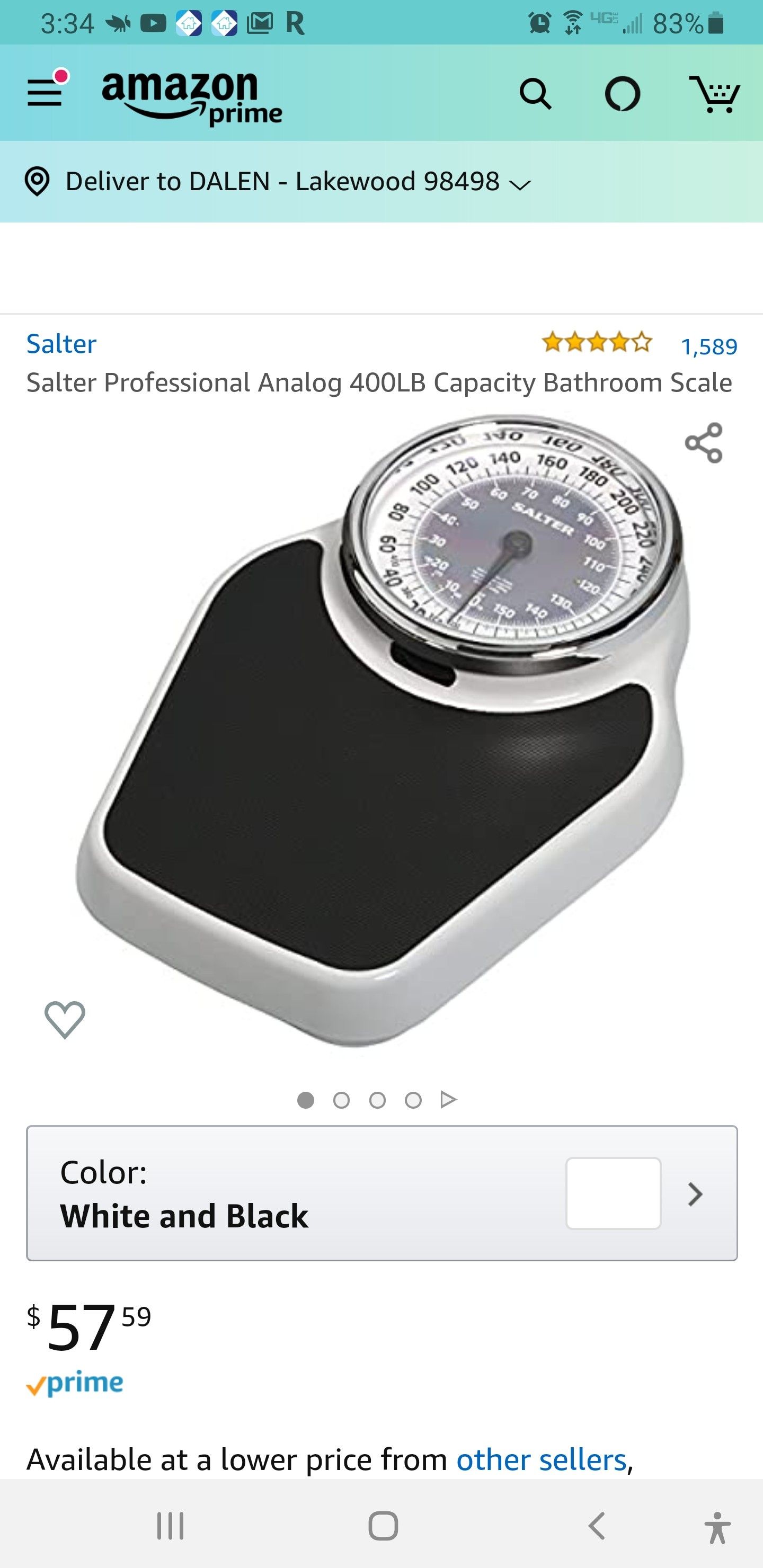 Salter professional scale