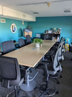 Large Office Table and Chairs