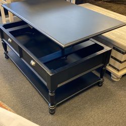 Lift Up Coffee Table Black Floor Model Was $599 Now $350 Can Deliver $50