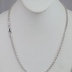 .925 Sterling Silver Rope Chain