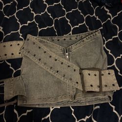 Denim Skirt Size M Stretchy 
