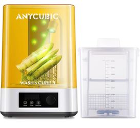 ANYCUBIC Wash and Cure 3, Upgraded Volume 2 in 1 Wash and Cure Station, with Gooseneck Lights, for Mars Anycubic Photon Mono 4 2 Resin 3D Printer, Was