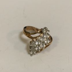 Gold Filled Cubic Zirconia Cluster Ring, Size 5 3/4 Your Style, Fashion Forward