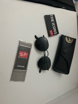 ray ban round metal