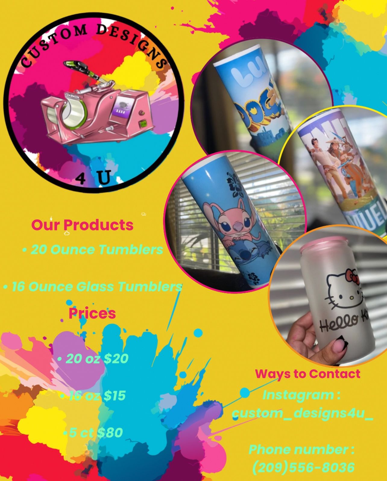 CUSTOM CUPS