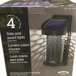 GTX Solar Post Wall Light, 4-pack Item (contact info removed) Model GTX-W407-4pk