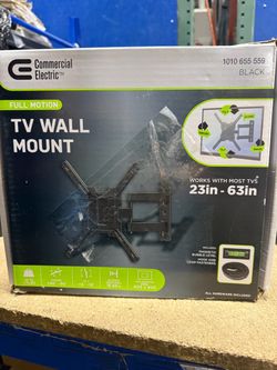 Commercial electric full motion tv wall mount