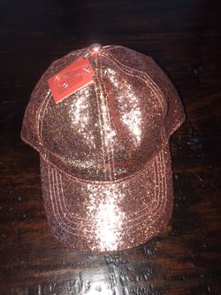 NWT Mossimo Pink Glitter Adjustable Baseball Hat ( Teen/ Adult)