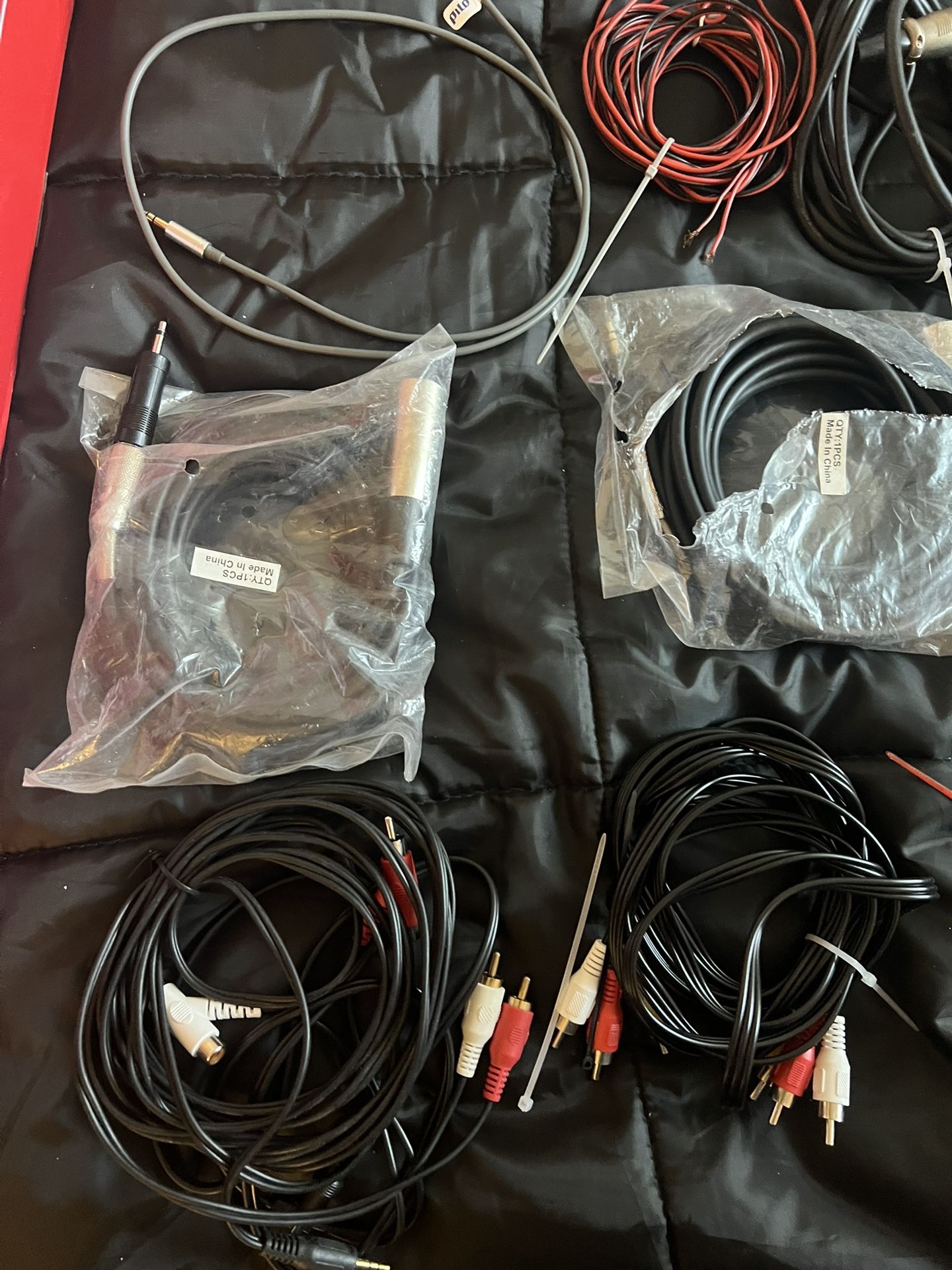 Lot Of Cables And Mics