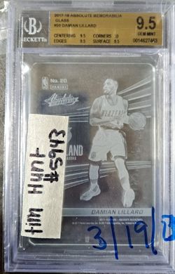 Damian Lillard Absolute Glass 9.5 Bgs