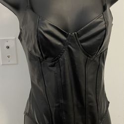 Black or Brown Pleather Bodysuits $10 Each