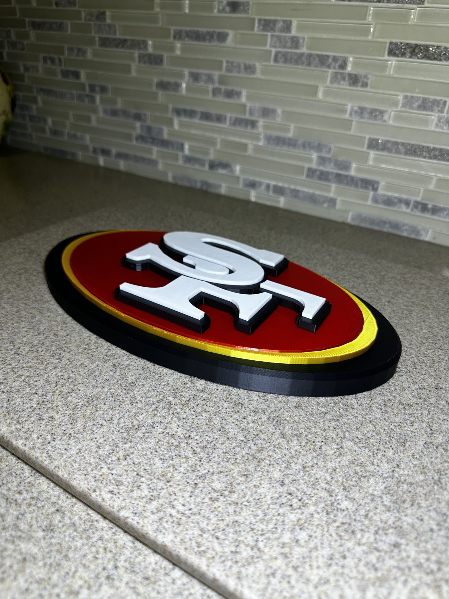 49ERS LOGO 3D Printed