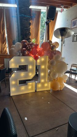 Balloon Decor Marquee Letters Numbers