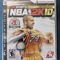 Unopened NBA 2K10 PS3 Basketball Game Lakers Kobe Bryant 