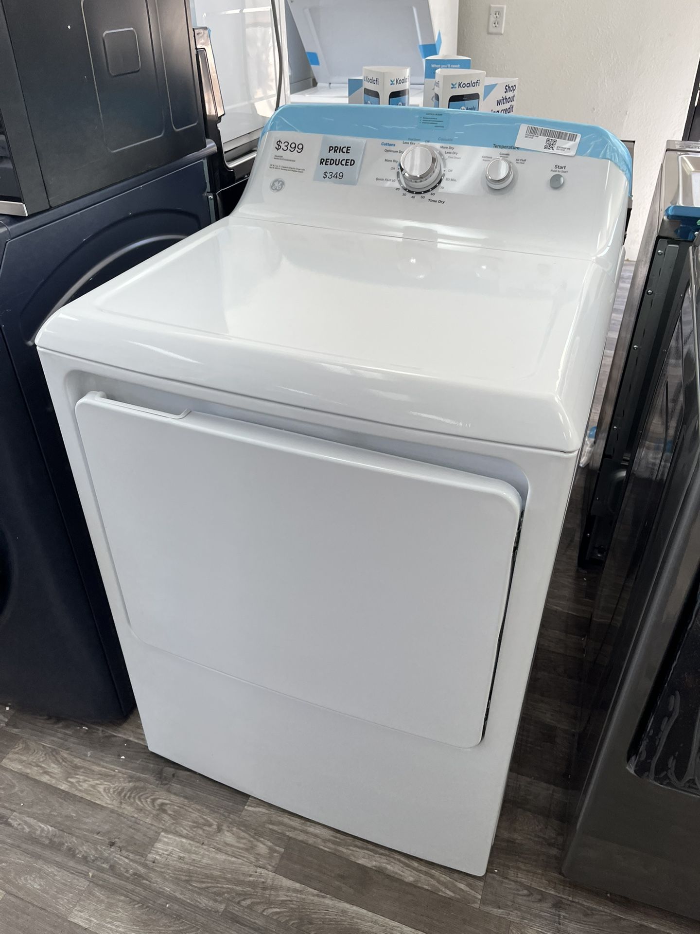 $349 GE Electric Dryer 6.2 Cu Ft, Open Box, One Year Warranty