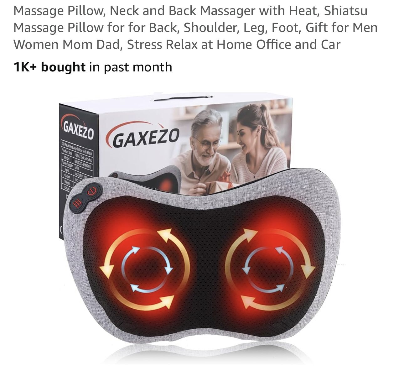 Brand Pillow with heat for Neck, back, Back, Shoulder, Leg, Foot, Stress Relax at home, office, home