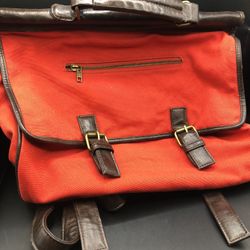 Vintage red preppy BDG messenger backpack bag