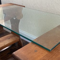 GLASS SHELF/ SHELVES/ $20 EACH. AVAILABLE 4 pieces . L31", DEEP17" THICK 0.4". Boca Raton 