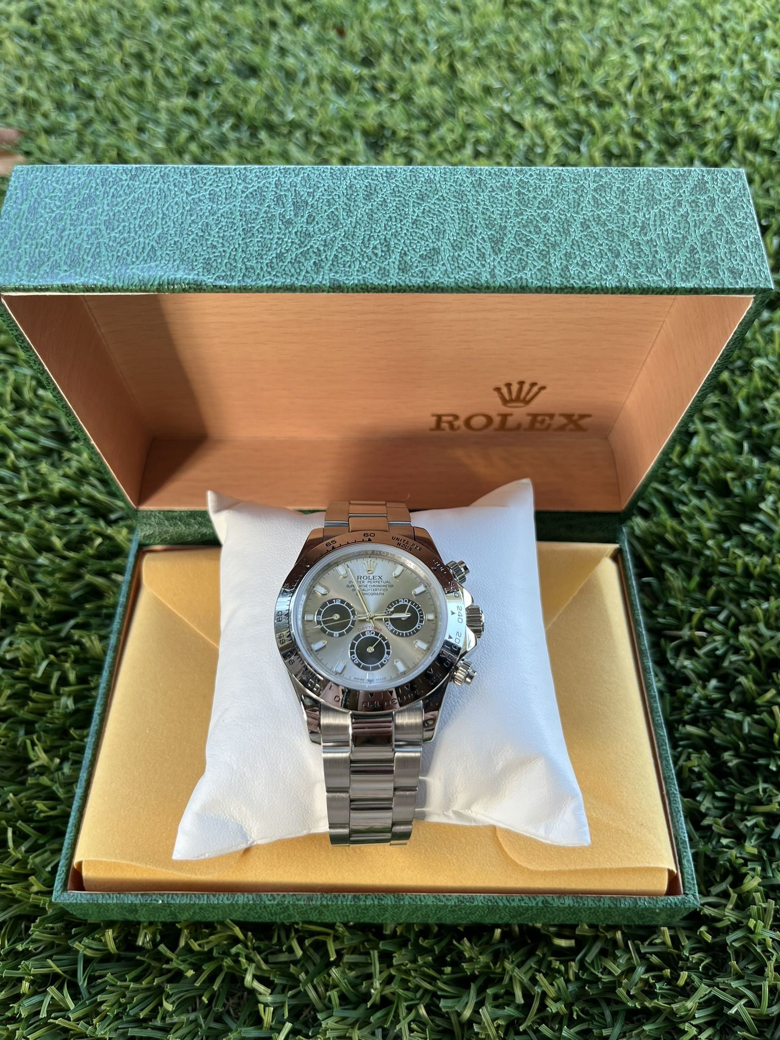 Silver Face Watch 