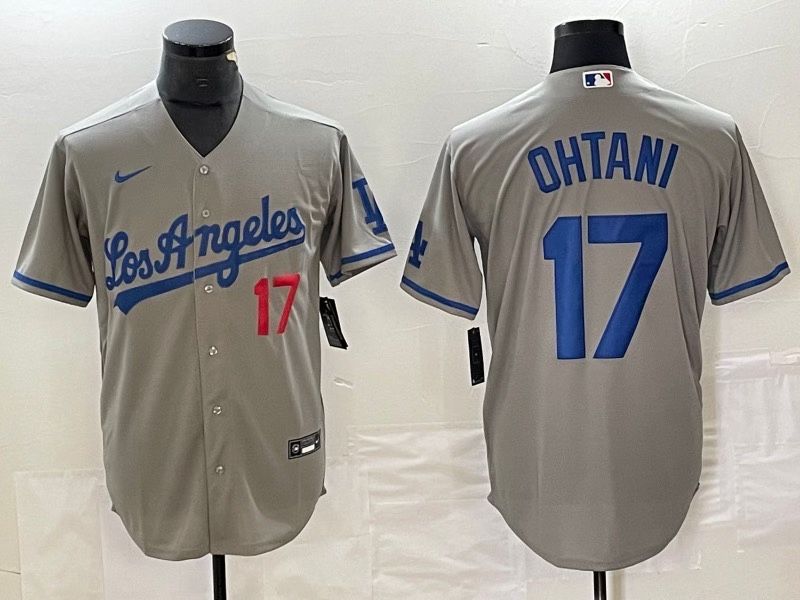 Ohtani Dodgers Jersey #17 Gray