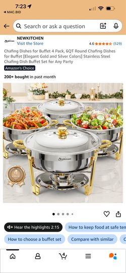 Chaffing dishes 4 pack