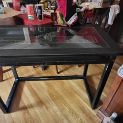 Black Desk, With Glass Top