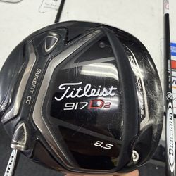 Titleist 917 D2 8.5 Surefit CG Driver Dialed Diamana D+70 x5ct S flex Mitsubishi Rayon Shaft