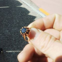 14 K Cranberry Garnet Jan Birthstone Ring