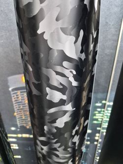 Satin camouflage camo black vinyl wrap by the yard