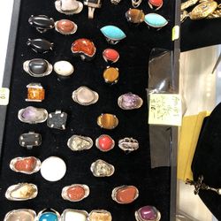 Quarts Stones Rings Each $10 