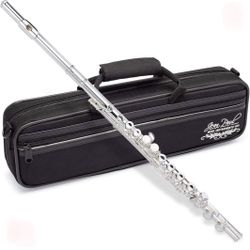 Jean Paul FL-430 Intermediate Concert Open-Hole Flute - Silver-Plated