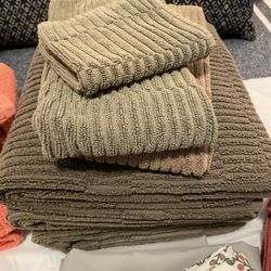 Bath Towel Set green