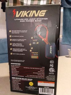 VIKING LITHIUM -ION JUMP STARTER AND POWERBANK