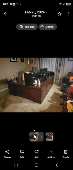 Wooden desk