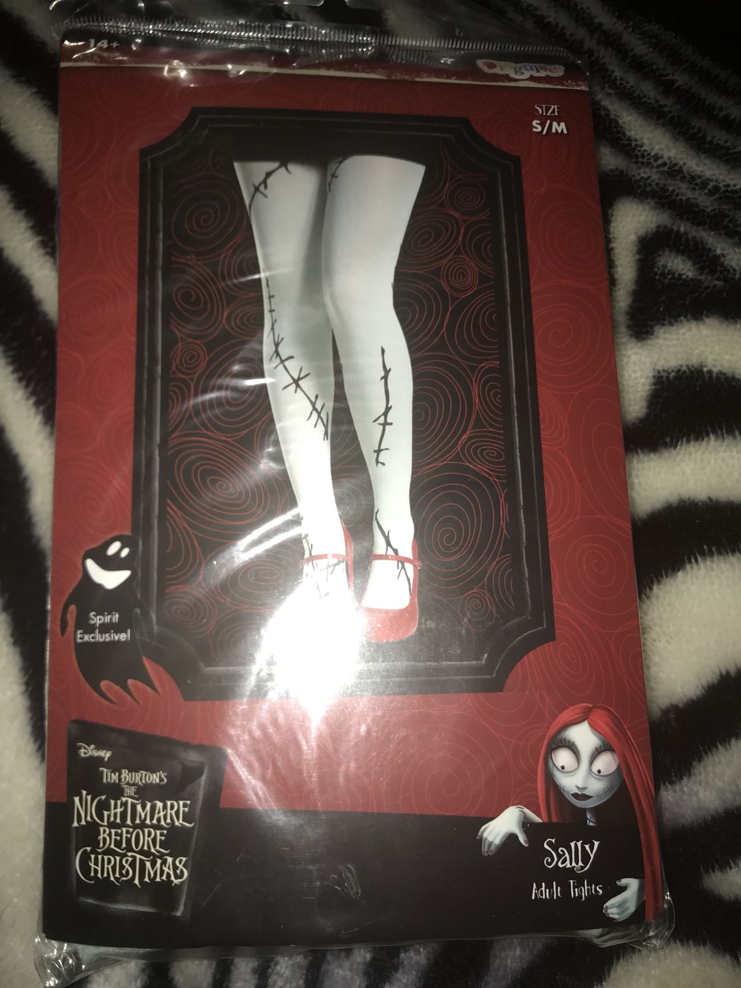 Disney Nightmare Before Christmas Sally Tights NEW