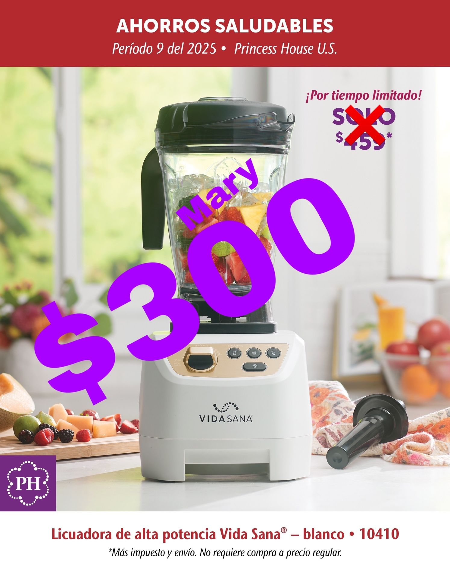 Alta Potencia Licuadora Vida Sana Princess House Princess House