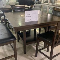 [OM] 🟪 Only $45 initial then take it home 🏡 Brand New Fulton Espresso Dining Set 