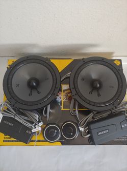 KICKER 1 PAIR 6.5" 300 WATTS COMPONENT SET WITH CROSSOVER CAR SPEAKER