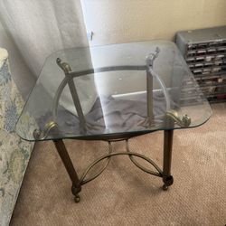Glass Side Table